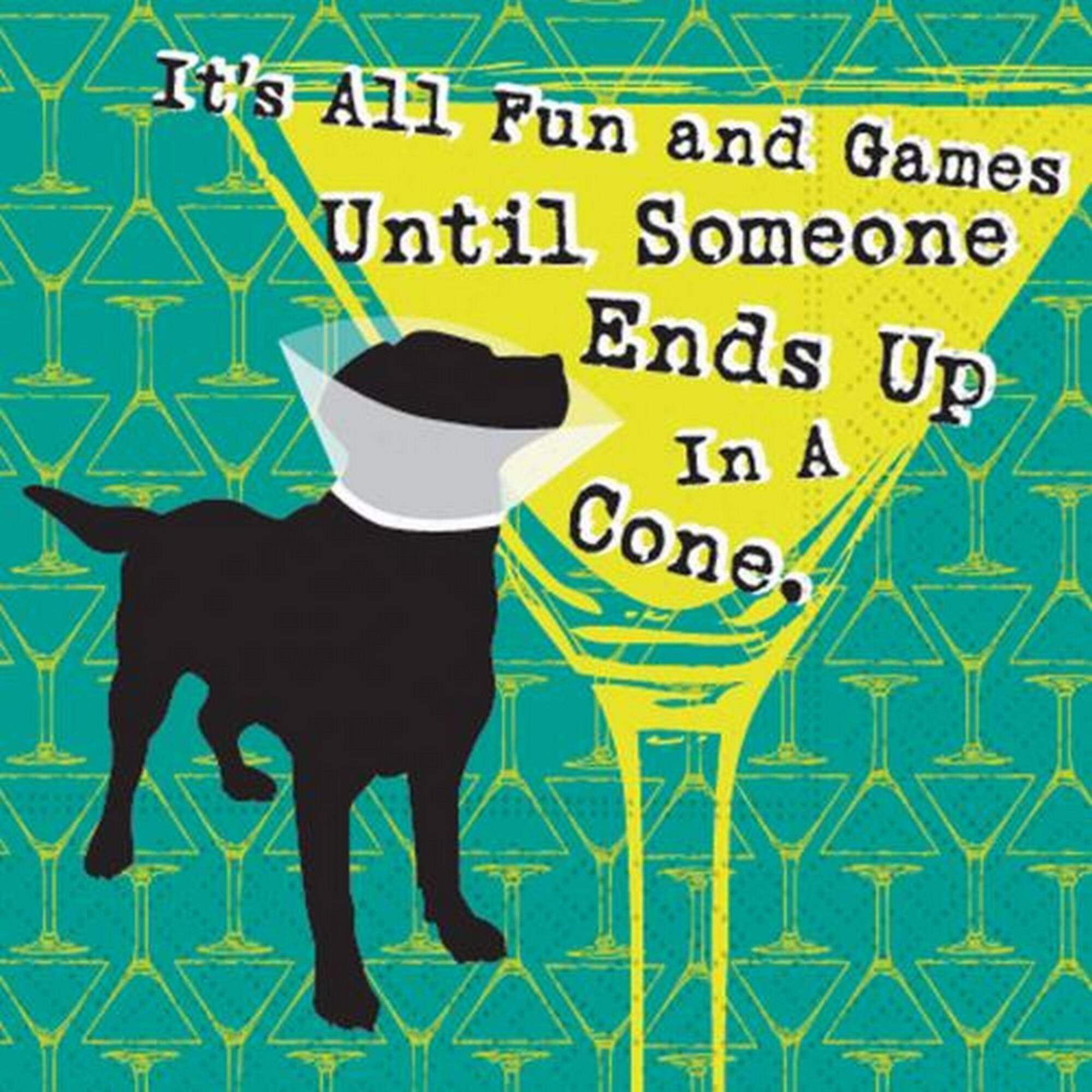 JAM Paper All Fun & Games Cocktail Napkins, 40ct.